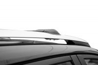 Багажник на рейлинги Hyundai ix55, Lux Hunter, черный, крыловидные аэродуги
