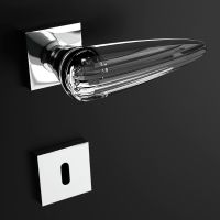 Ручка Glass Design Oka. хром полированный/прозрачный кристалл