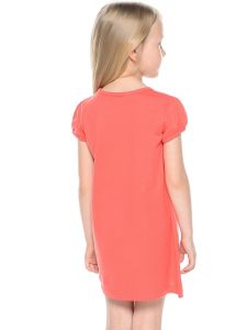Р706543 Платье для девочки коралловое