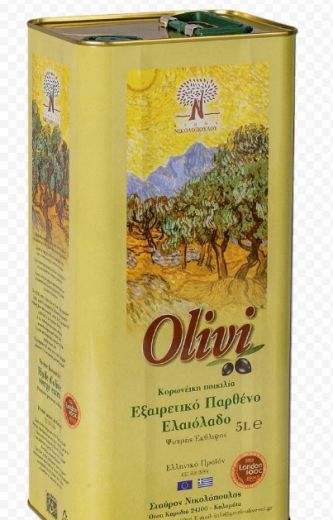 Масло оливковое первого холодного отжима "Olivi" 5 л
