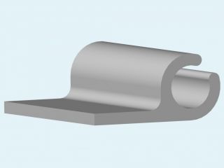 Алюминиевый каркасный профиль 36 мм (ликпаз) 1 метр