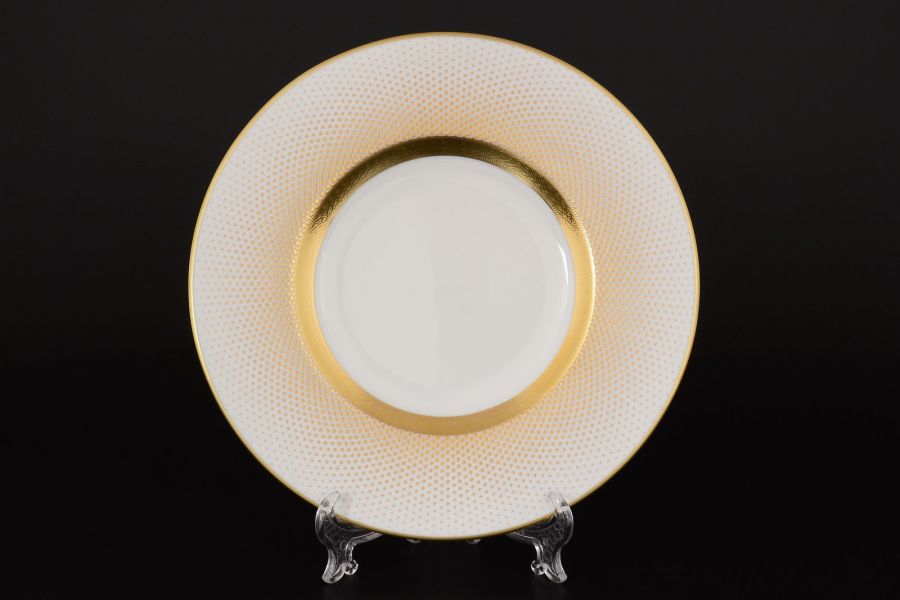 Набор тарелок 22 см "Rio white gold", 6 шт.