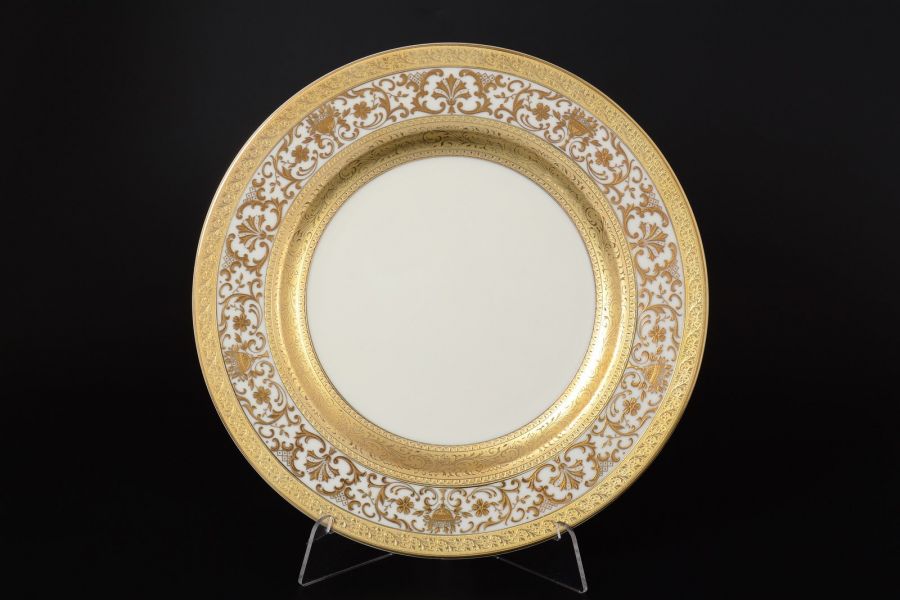 Набор тарелок 27 см "Royal Gold Cream", 6 шт.