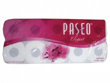 Трехслойная туалетная бумага "PASEO", 10*180листов