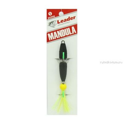 Мандула классическая Leader Mandula/ размер M/ 90мм/  Цвет 000/ черный-черный-желтый