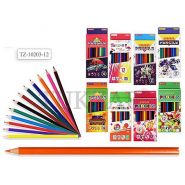 Набор цветных карандашей TZ 10204-12,трехгранные,12 цветов,в картонной коробке.