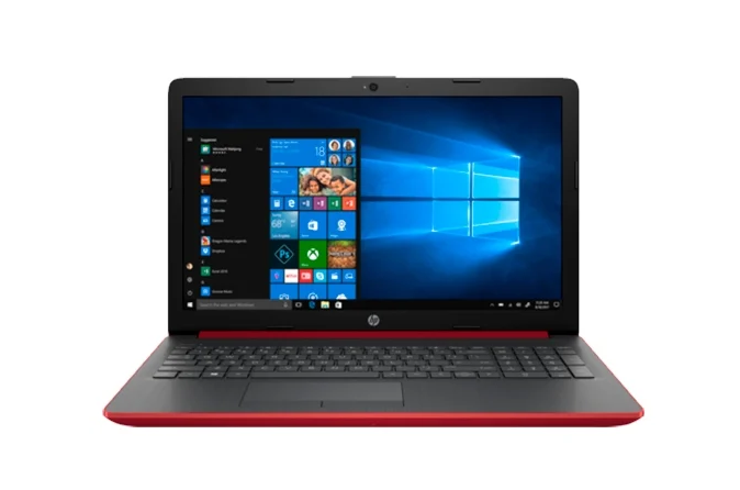 Ноутбук HP 15-da0543ur (PQC N5000/4Gb/SSD 256Gb/Intel UHD Graphics 605/15,6"HD/SVA/BT Cam 3420мАч/Win10) Красный/Черный (162S1EA)