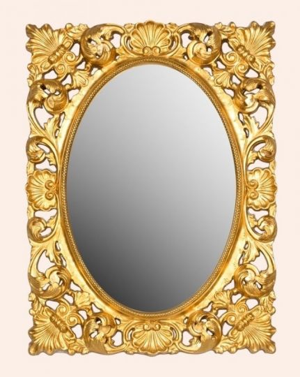 Изображение Зеркало Tiffany World H870 foglia oro в раме 73х93
