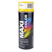 MaxiColor Аэрозольная эмаль RAL Professional, название цвета "Желтый", глянцевая, RAL1021, объем 400 мл.