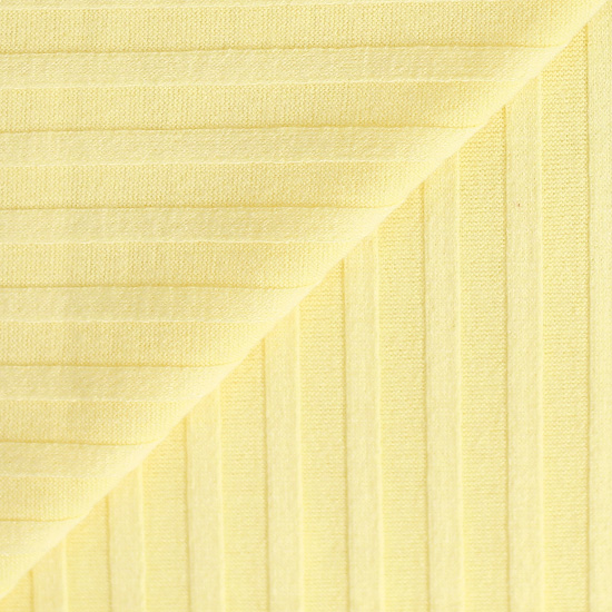 Лоскут трикотажной ткани лапша Лимонный 50х30