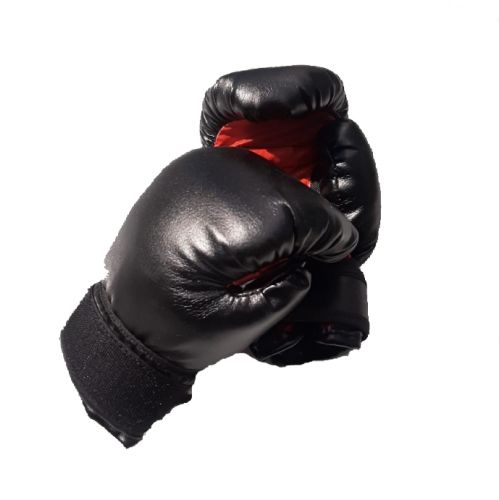 Боксерские перчатки детские, №4, 6, черно-красные
