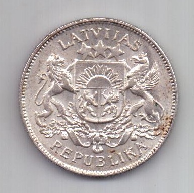 2 лата 1926 года Латвия UNC