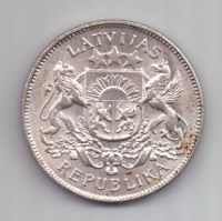 2 лата 1926 года UNC Латвия