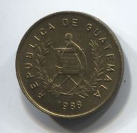 1 сентаво 1988 года Гватемала AUNC