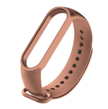 Сменный ремешок на фитнес - трекер Xiaomi Mi Band 5/6 (Коричневый)