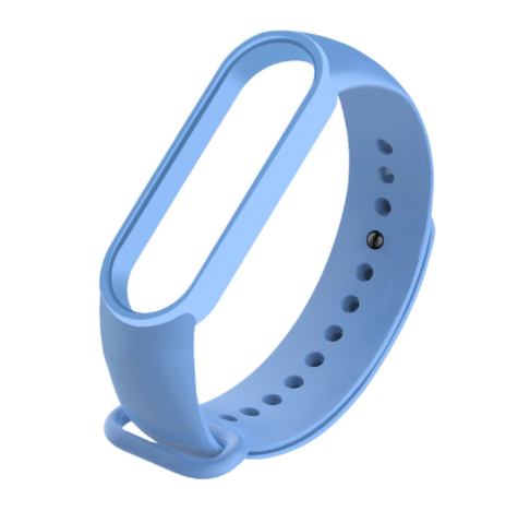 Сменный ремешок на фитнес - трекер Xiaomi Mi Band 5/6 (Голубой)
