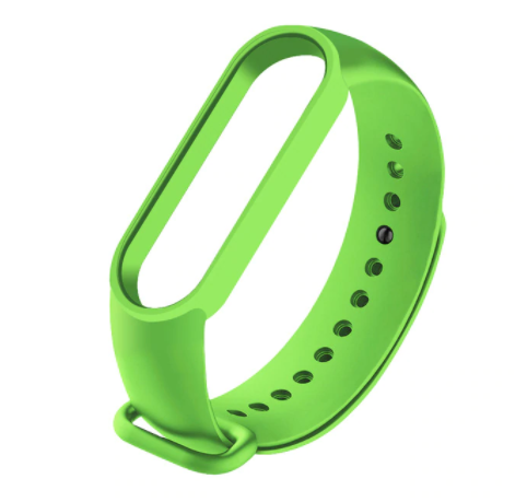 Сменный ремешок на фитнес - трекер Xiaomi Mi Band 5/6 (Зеленый)