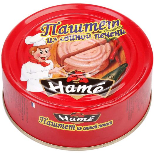 Паштет ХАМЕ 105г свиная печень ж/б