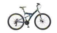 Горный (MTB) велосипед STELS Focus MD 27.5 21-sp V010 (2018) Серый/жёлтый