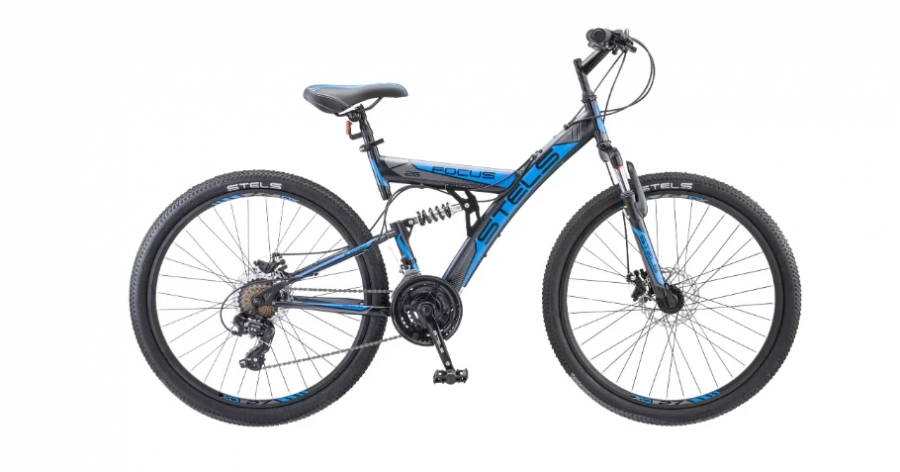 Горный (MTB) велосипед STELS Focus MD 26 21-sp V010 (2018) Черный/синий
