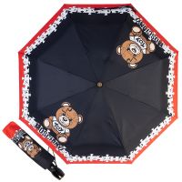 Зонт складной Moschino 8046-OCA Puzzle Bear Black