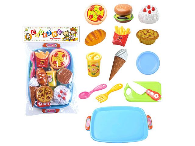 Н228С42 Набор игрушечных продуктов 14 предметов Вкусняшки