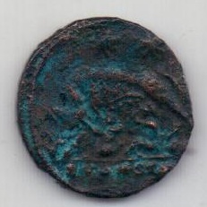 Фоллис 324-337 года Константин I Великий AUNC Волчица
