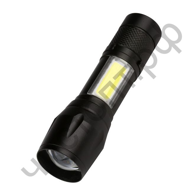 Фонарь кемпинг Smartbuy алюмин 3Вт LED+ 3 Вт COB, AA, черный (SBF-104)