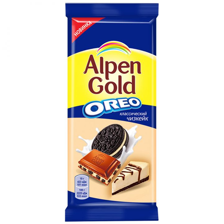 Шоколад Alpen Gold Орео классический чизкейк 95г