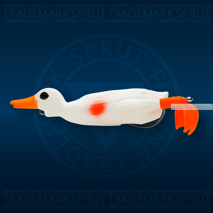 Воблер Sprut Duck Shot 100TW 100мм/16,5 гр / цвет: WP