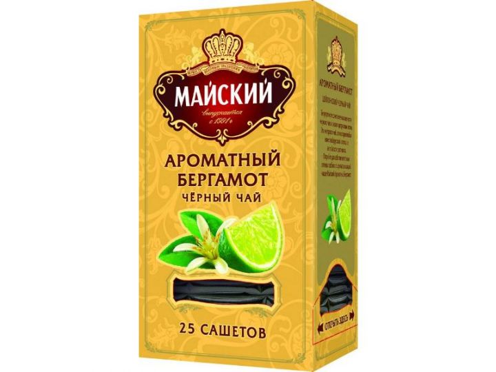Чай Майский Ароматный Бергамот 25пак*2г
