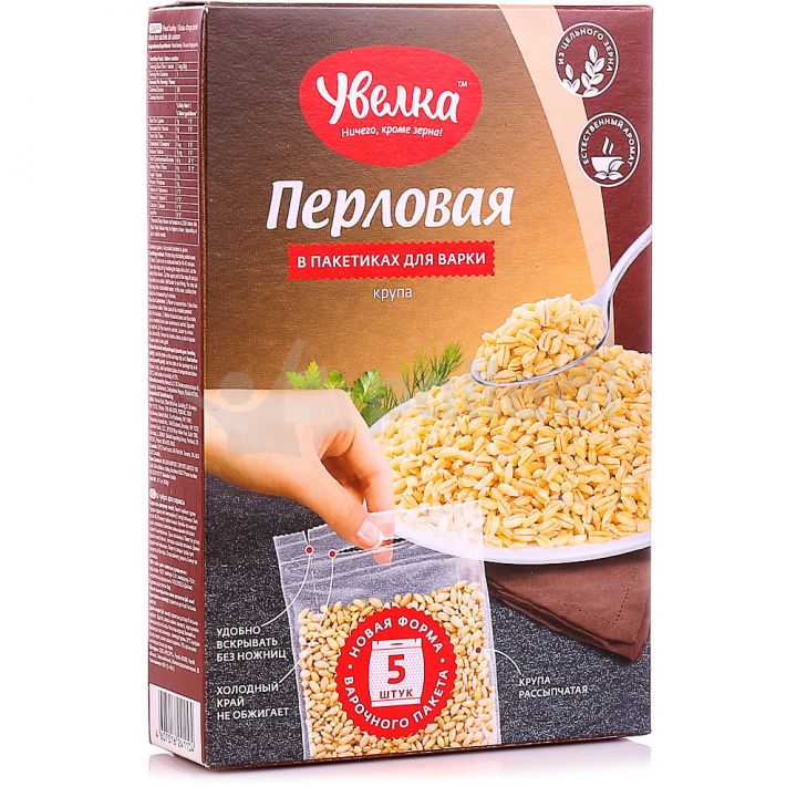 Крупа Увелка (5*80г) 400г Перловая