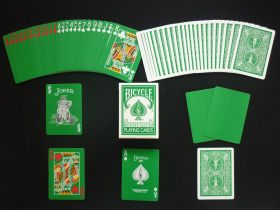 Игральные карты Bicycle Rider Back Playing cards - The Green Deck (зелёные)