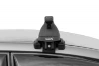 Багажник на крышу Subaru Legacy V sedan 2009-2014, Lux, стальные прямоугольные дуги