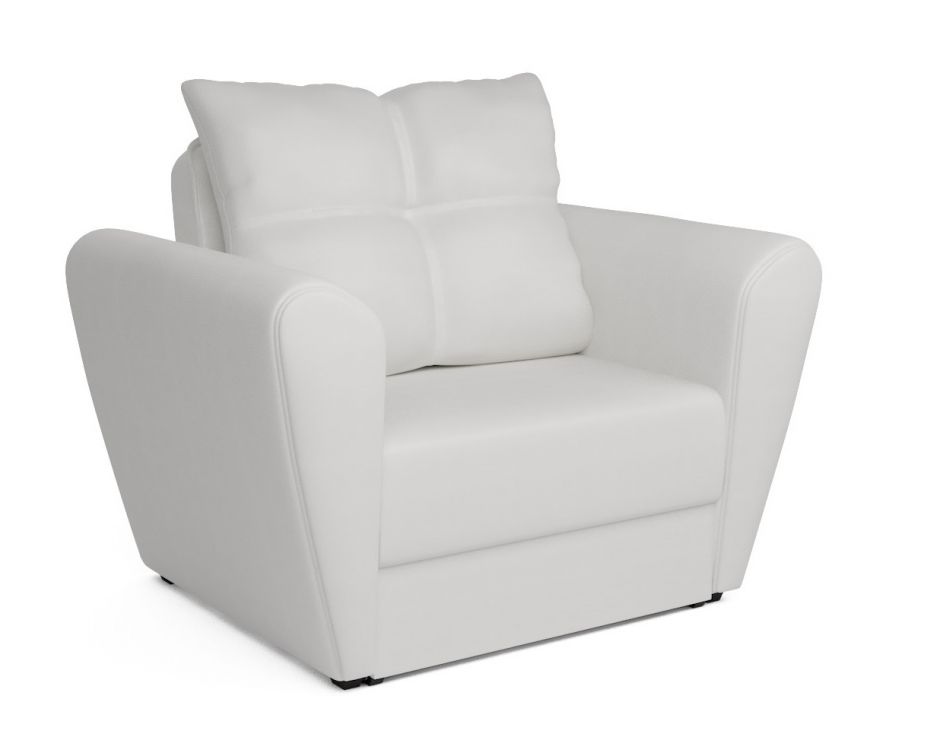 Кресло-кровать Квартет белый (экокожа)