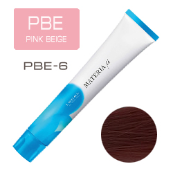 Lebel Materia µ Layfer PBE6 - Тонирующая краска лайфер, Тёмный блондин розово-бежевый 80гр