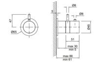 Термостатический смеситель для раковины Antonio Lupi Ayati AY604 схема 1