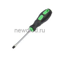 Отвертка шлицевая TUNDRA, SL5 х 75 мм, сатин, шлиц магнитный, 2К рукоятка