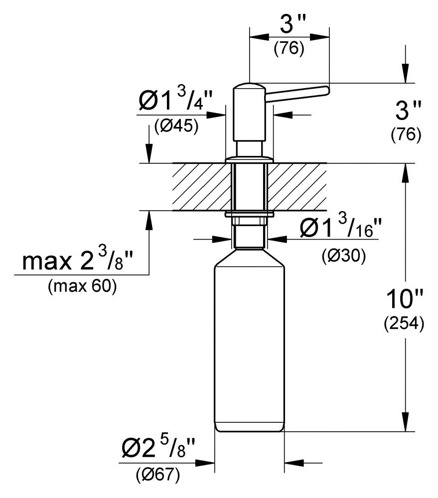 Дозатор жидкого мыла Grohe Contemporary 40536000 схема 3