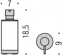 Дозатор для жидкого мыла Colombo Nordic B9324 схема 2