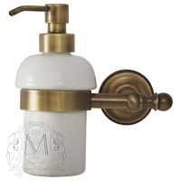 Металлический дозатор жидкого мыла Migliore Mirella ML.MRL-M068.BR 19х16 схема 3