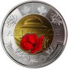 100 лет со дня окончания Первой Мировой войны  2 доллара Канада 2018 цветная