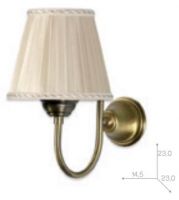 Настенная лампа светильника Tiffany World Harmony TWHA029cr без абажура схема 4