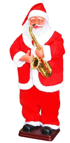 Ростовая фигура  Санта Клаус с саксофоном