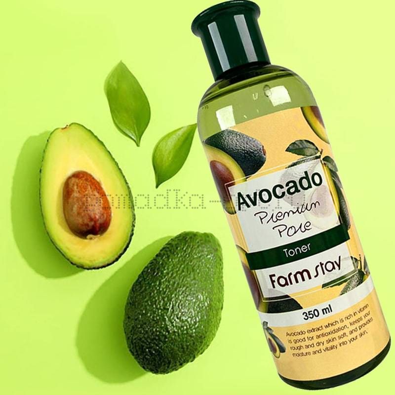 Тонер с экстрактом авокадо FarmStay Avocado Premium pore Toner, 350 мл