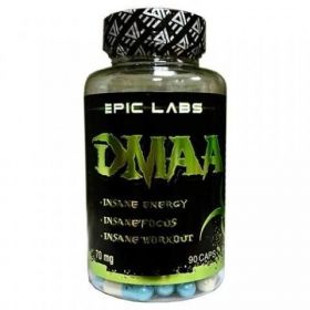 Предтренировочный комплекс DMAA (герань) от Epic Labs 70 мг 60 капсул
