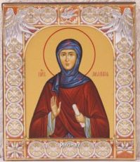 Икона Мелания Римляныня (9х10,5см)