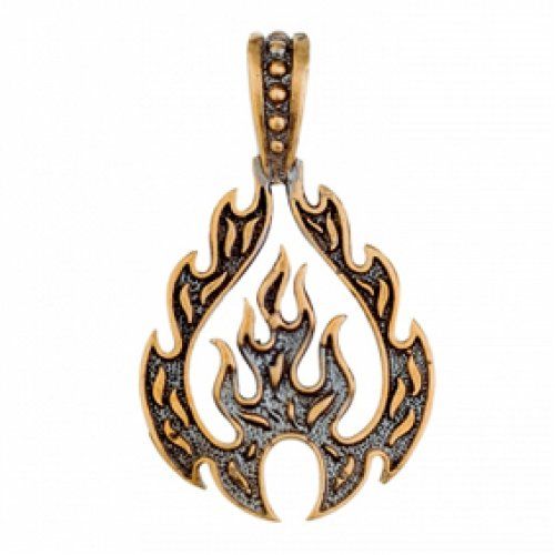 Оберег Знак огня, латунь