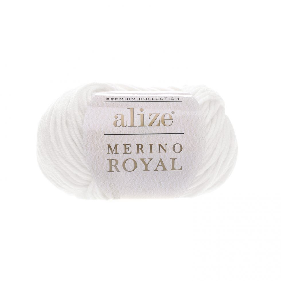 Merino royal (Alize) 55-белый