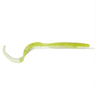 Твистер Savage Gear LB Rib Worm 110мм / упаковка 8 шт / цвет: Chartreuse Pearl 8pcs 55151